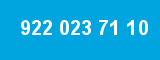 922 023 71 10